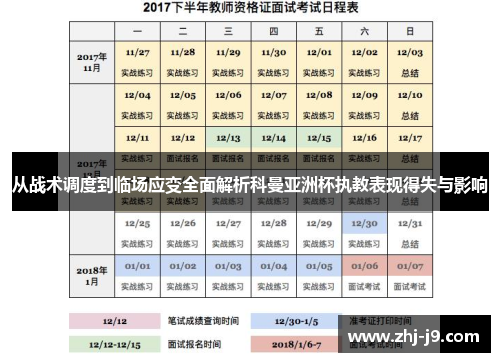 从战术调度到临场应变全面解析科曼亚洲杯执教表现得失与影响